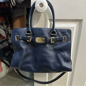 Navy blue Michael Kors tote